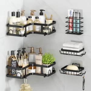 5-Piece Bathroom Corner Shelf Set
