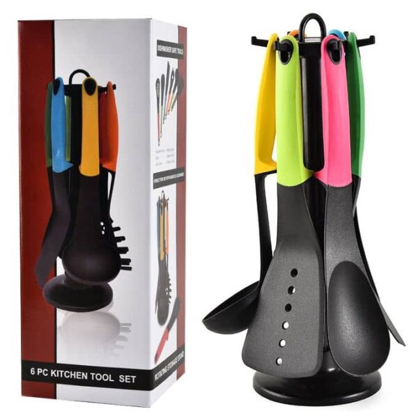 Generic nonstick 6-piece nylon kitchen utensil set